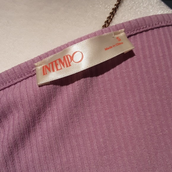 INTEMPO Purple Blouse Spandex - Picture 5 of 6